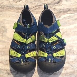 Kids Keen Outdoor Adventure‎ Sandals - Blue and Green